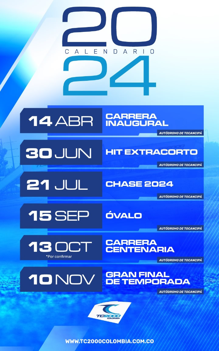 Calendario TC 2000 - 2024